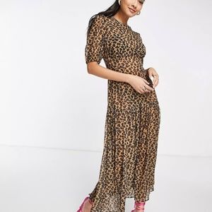 Leopard Print Maxi Dress - NWT